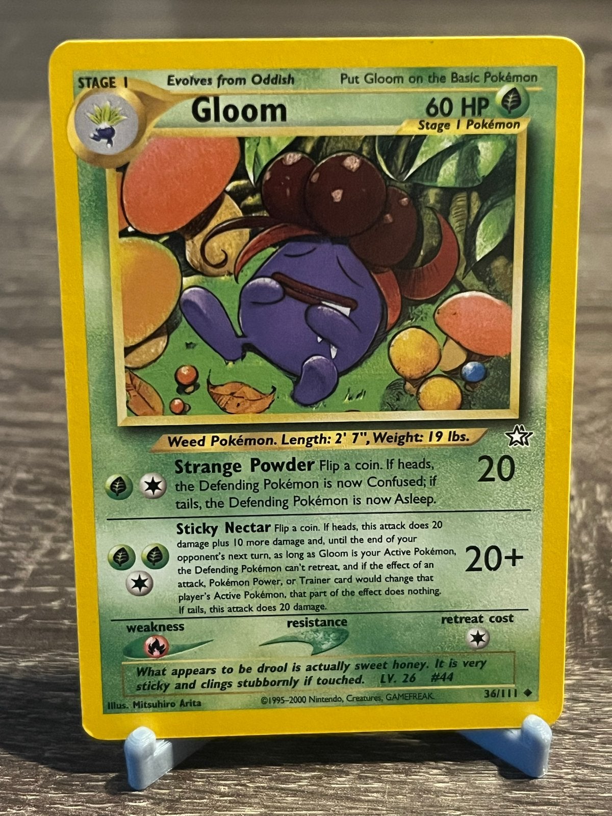 Gloom (36/111) - Neo Genesis - EX, Ophalen of Verzenden, Gebruikt, Losse kaart
