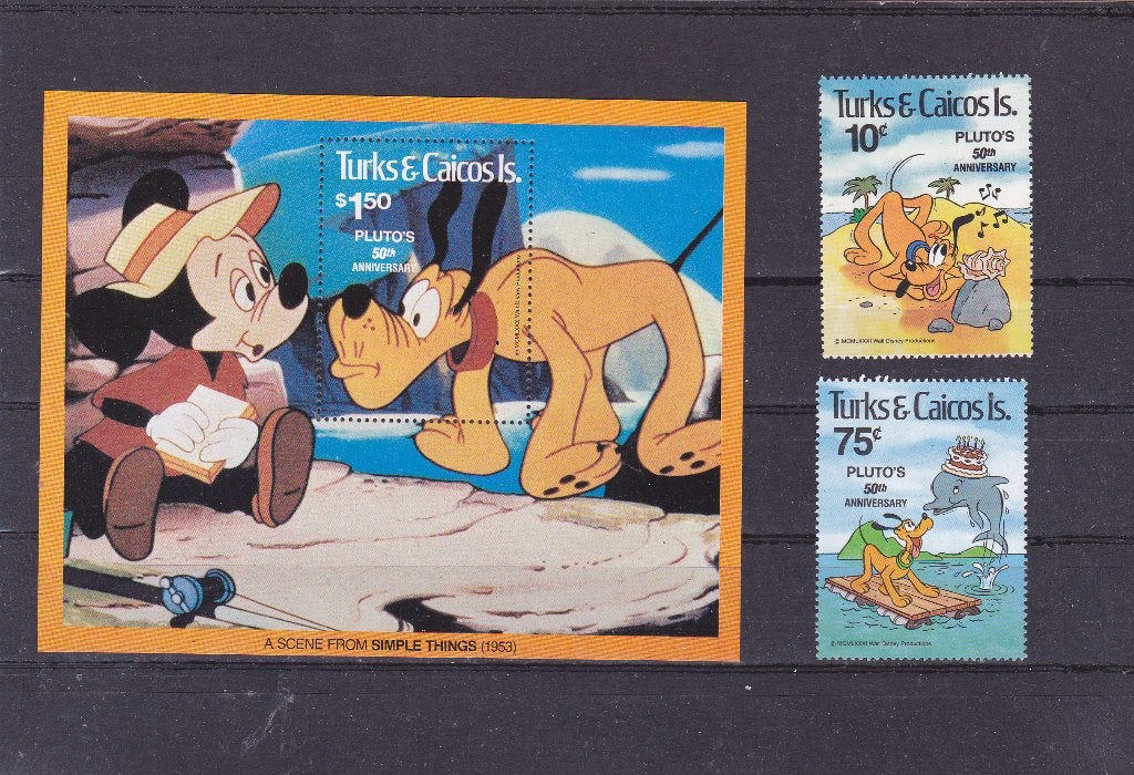 Disney Turks & Caicos Pluto (875), Verzenden, Postfris, Overige thema's