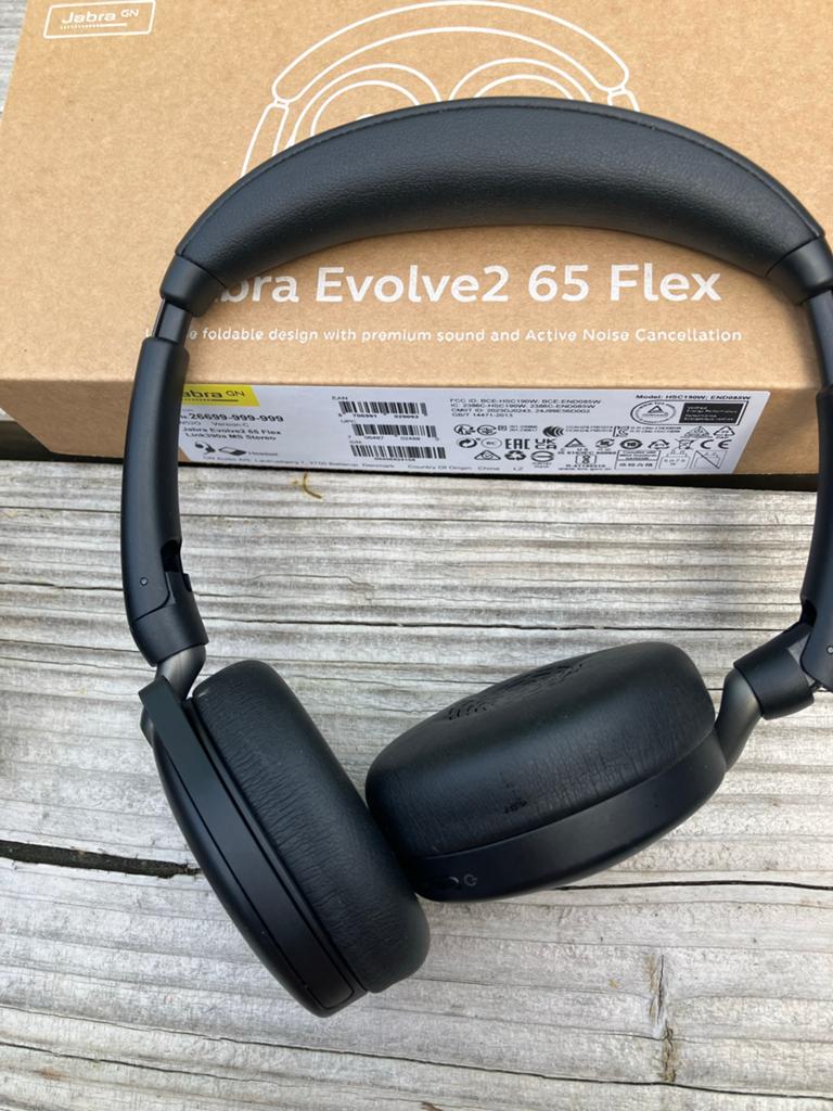 Jabra Evolve2 65 Flex Draadloze Koptelefoon, Audio, Tv en Foto, Koptelefoons, Overige merken, Zo goed als nieuw, Draadloos, Op oor (supra aural)