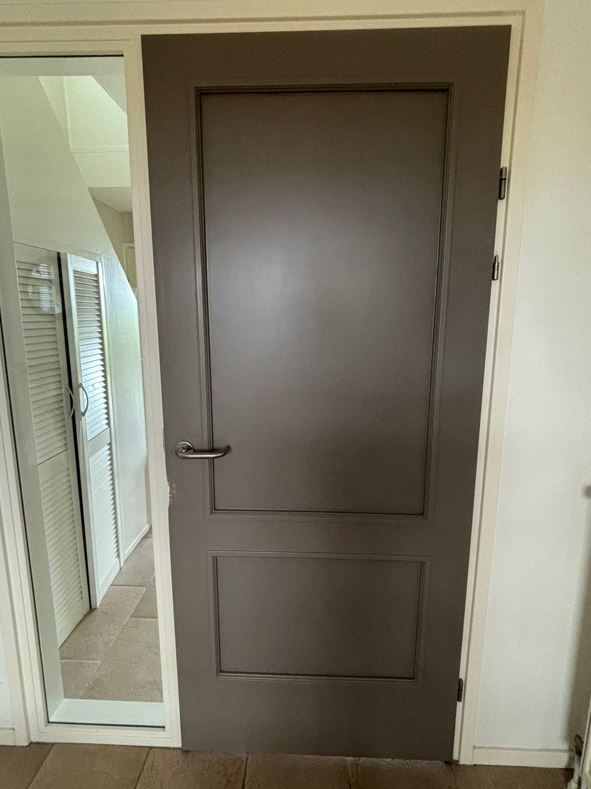 Opdek binnendeur 88 x 211 cm, linksdraaiend, Doe-het-zelf en Verbouw, Deuren en Horren, Ophalen, Gebruikt, 80 tot 100 cm, Binnendeur