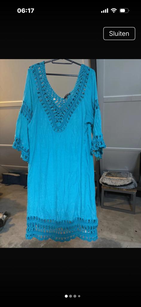 Norah jurk ibiza stijl, Kleding | Dames, Jurken, Ophalen of Verzenden, Zo goed als nieuw, Maat 46/48 (XL) of groter, Onder de knie