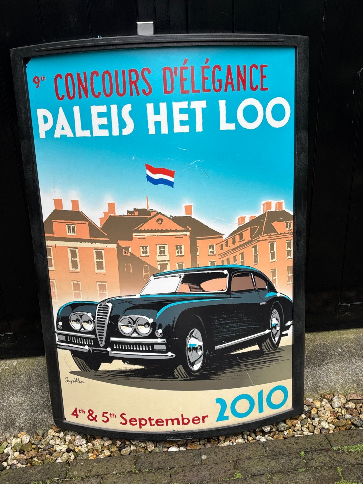 Alfa Romeo Reclamebord Concours d'Élégance Het Loo 2010, Verzamelen, Ophalen, Gebruikt, Reclamebord