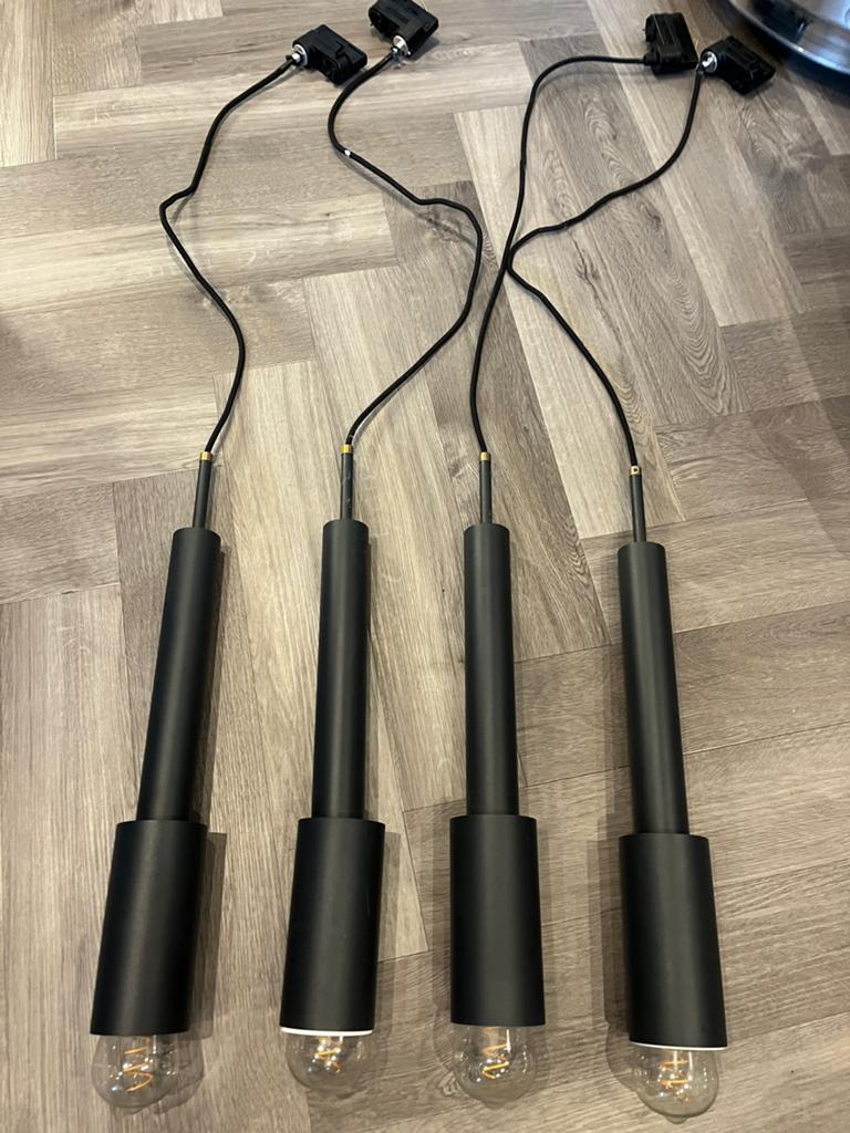 4x Studio Frederik Roije Slylight hanglamp met railadapter, Ophalen of Verzenden, Gebruikt, Metaal, 50 tot 75 cm