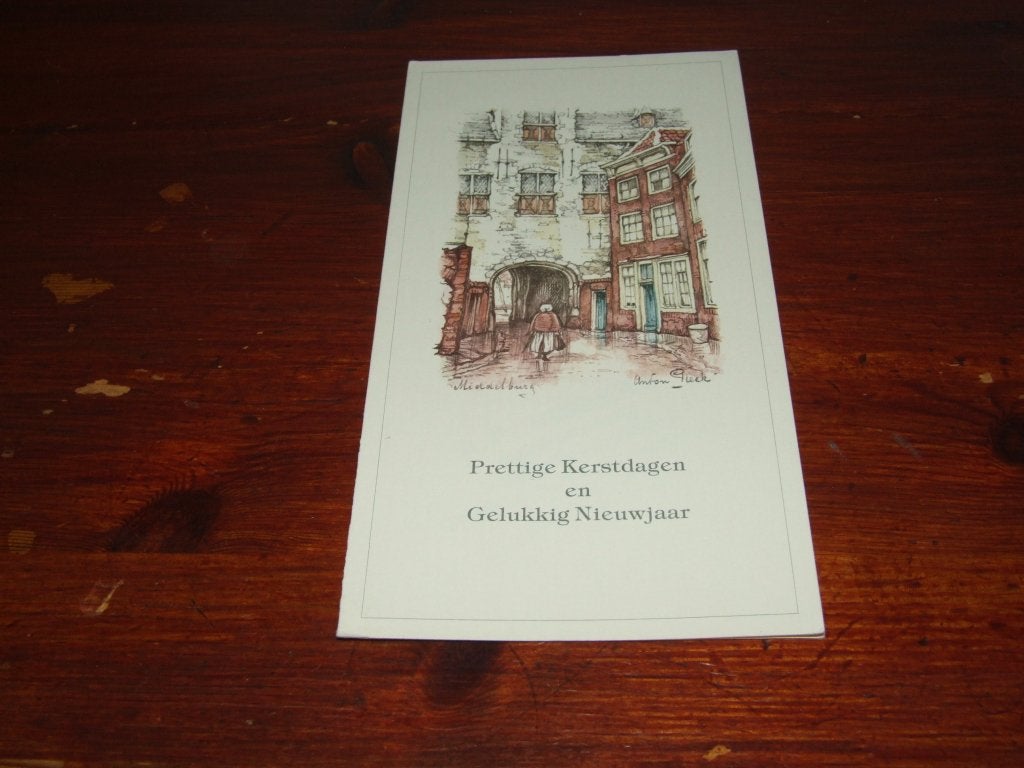 207- Anton Pieck kaart Middelburg, 1960 tot 1980, Gebruikt, Verzenden, Gebouw