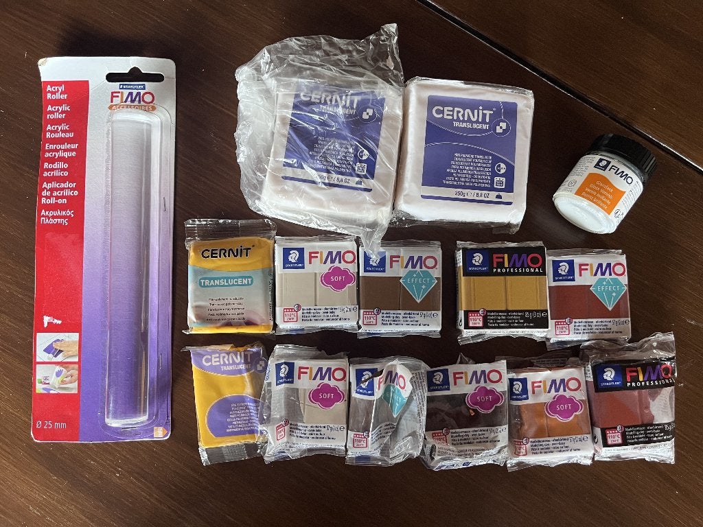 Uitgebreid Fimo/Cernit polymeerklei hobbypakket, Hobby en Vrije tijd, Knutselen, Overige typen, Meerkleurig, Ophalen of Verzenden