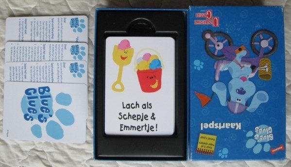 Blue's Clues (kaartspel met 3 variaties), Ophalen of Verzenden, Gebruikt, University Games