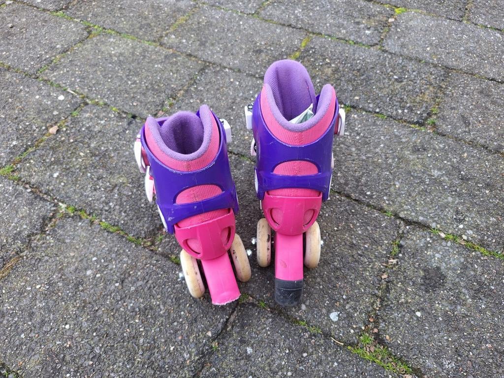 Kinder skeelers verstelbaar maat 26-28 – roze/paars, Kinderen en Baby's, Speelgoed | Buiten | Rolschaatsen, Ophalen of Verzenden