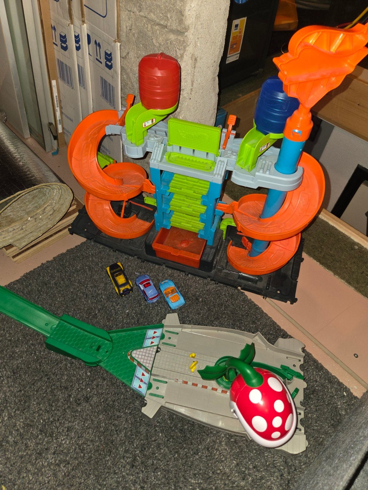 Hotwheels carwash en Mario race - Incl doos, Ophalen