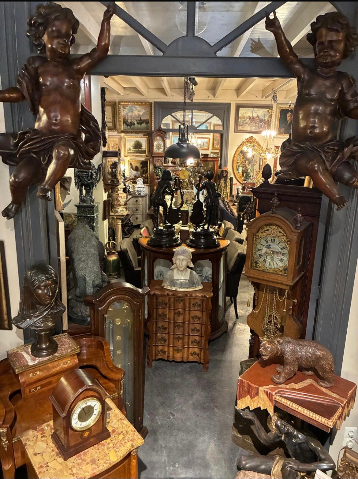 Zeer grote collectie van honderden beelden, op voorraad!!, Ophalen, Overige materialen, Beeld, Abstract