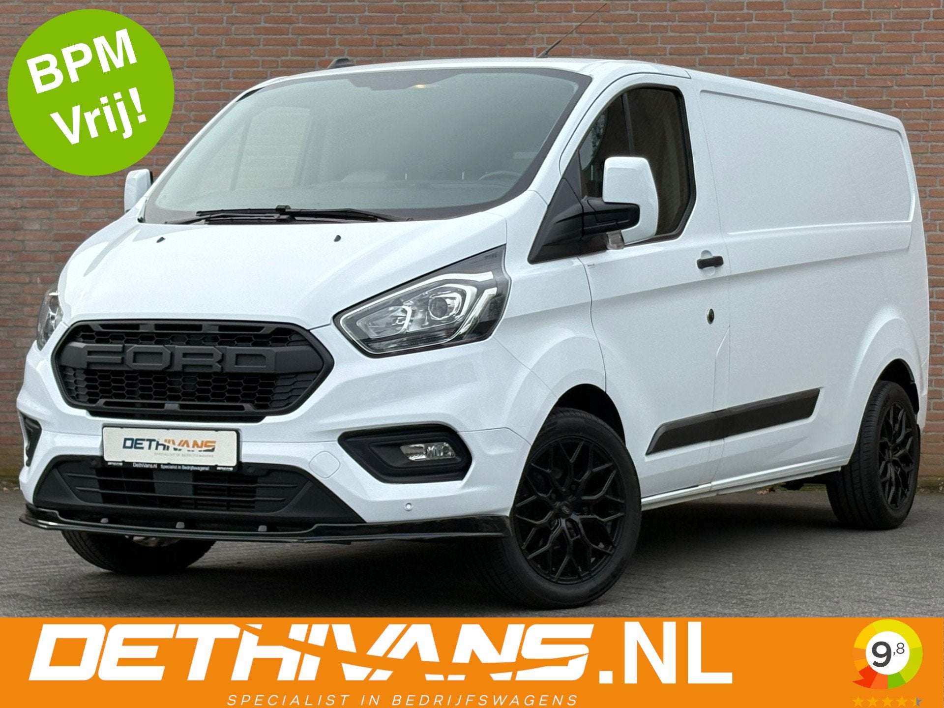 Ford Transit Custom 2.0TDCI 130PK Lang Raptor Edition / Euro, Auto's, Voorwielaandrijving, LED verlichting, 4 cilinders, 2800 kg