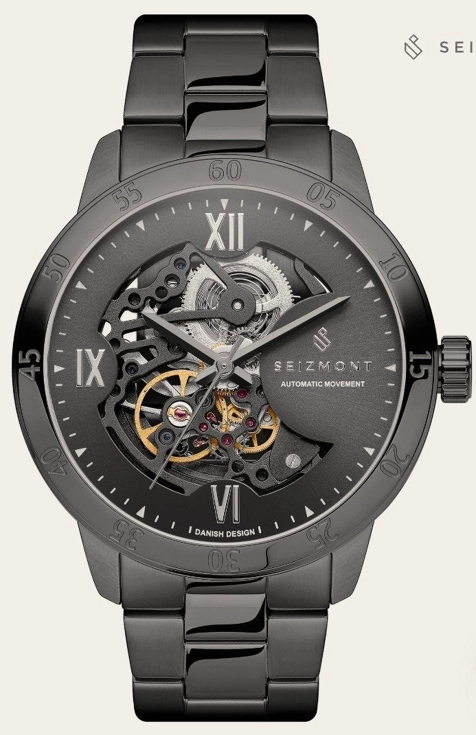 Seizmont Automatisch Horloge - bijna nieuw!, Ophalen of Verzenden, Zo goed als nieuw, Staal, Overige merken