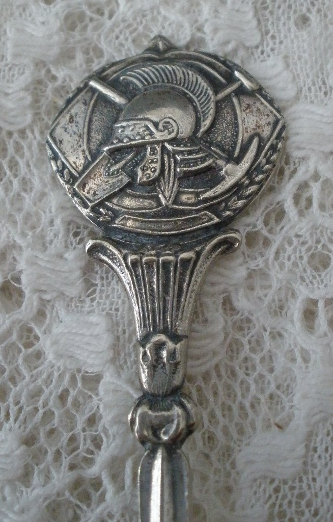Oud verzilverd lepeltje Pioniers..., Ophalen of Verzenden, Landmacht, Nederland, Overige typen