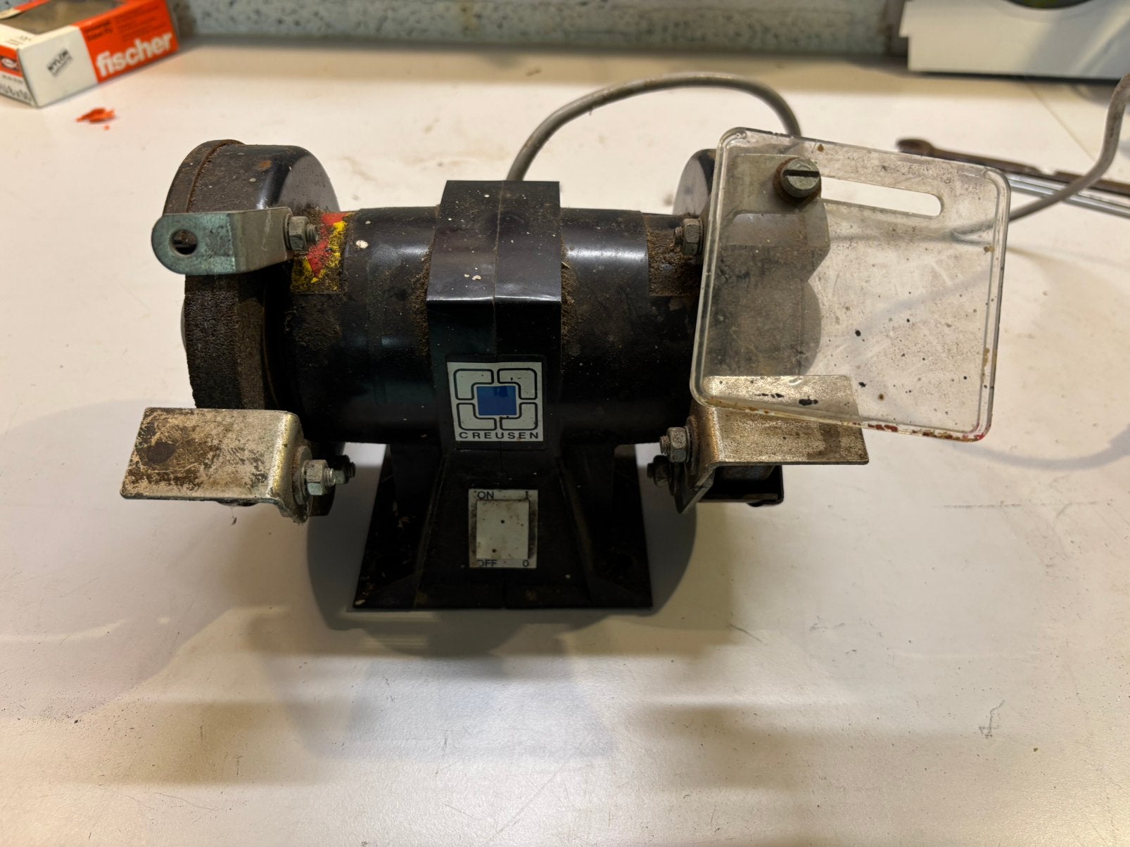 Creusen werkbankslijp machine, Ophalen of Verzenden, Zo goed als nieuw, Minder dan 700 watt, Werkbankslijpmachine