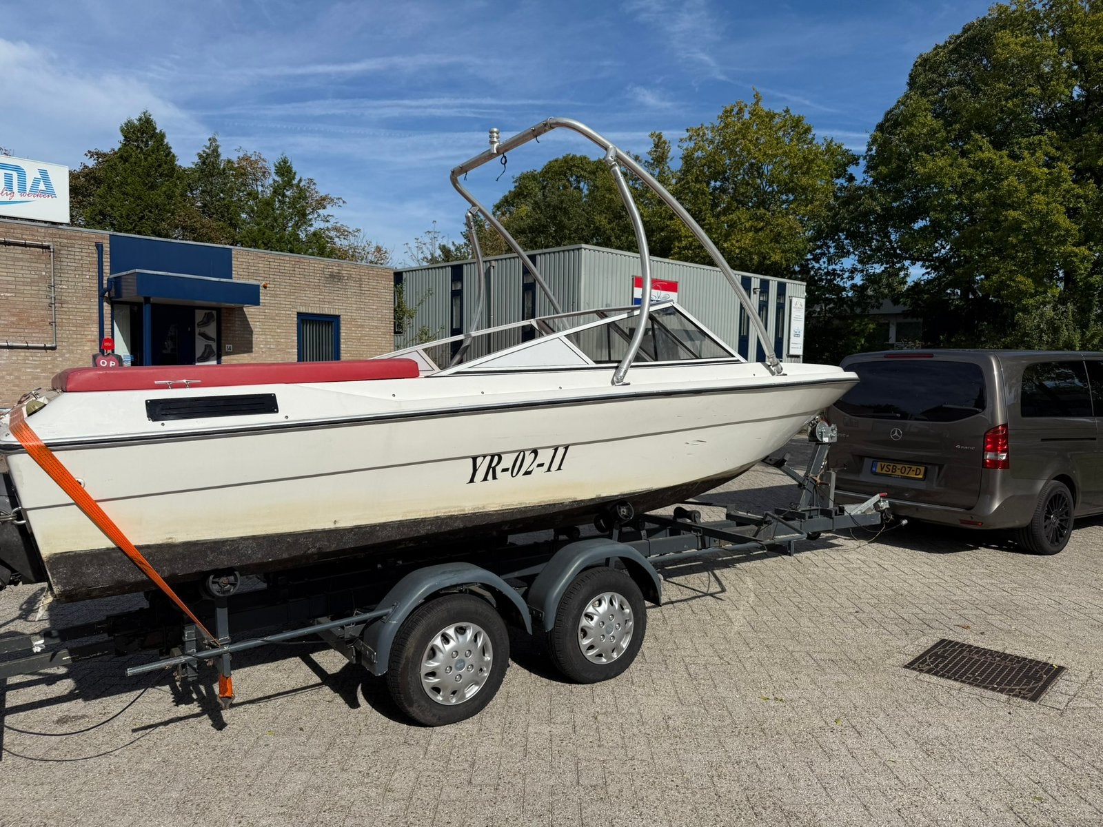 Renken 2000 Classic groot zonnedek tower en trailer, Ophalen, Overige merken, Gebruikt, Binnenboordmotor