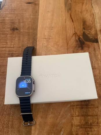 Apple Watch 2 Ultra, Blauw, IOS, Ophalen of Verzenden, Zo goed als nieuw