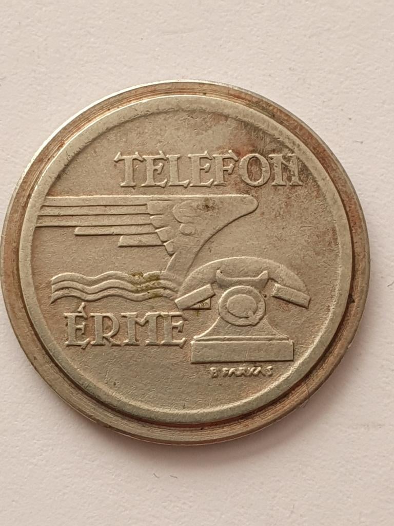 Oude telefoon token jetton Hongarije, Ophalen of Verzenden, Buitenland