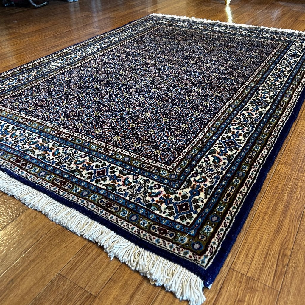 perzisch tapijt moud handgeknoopt vloerkleed – 150 x 105 cm