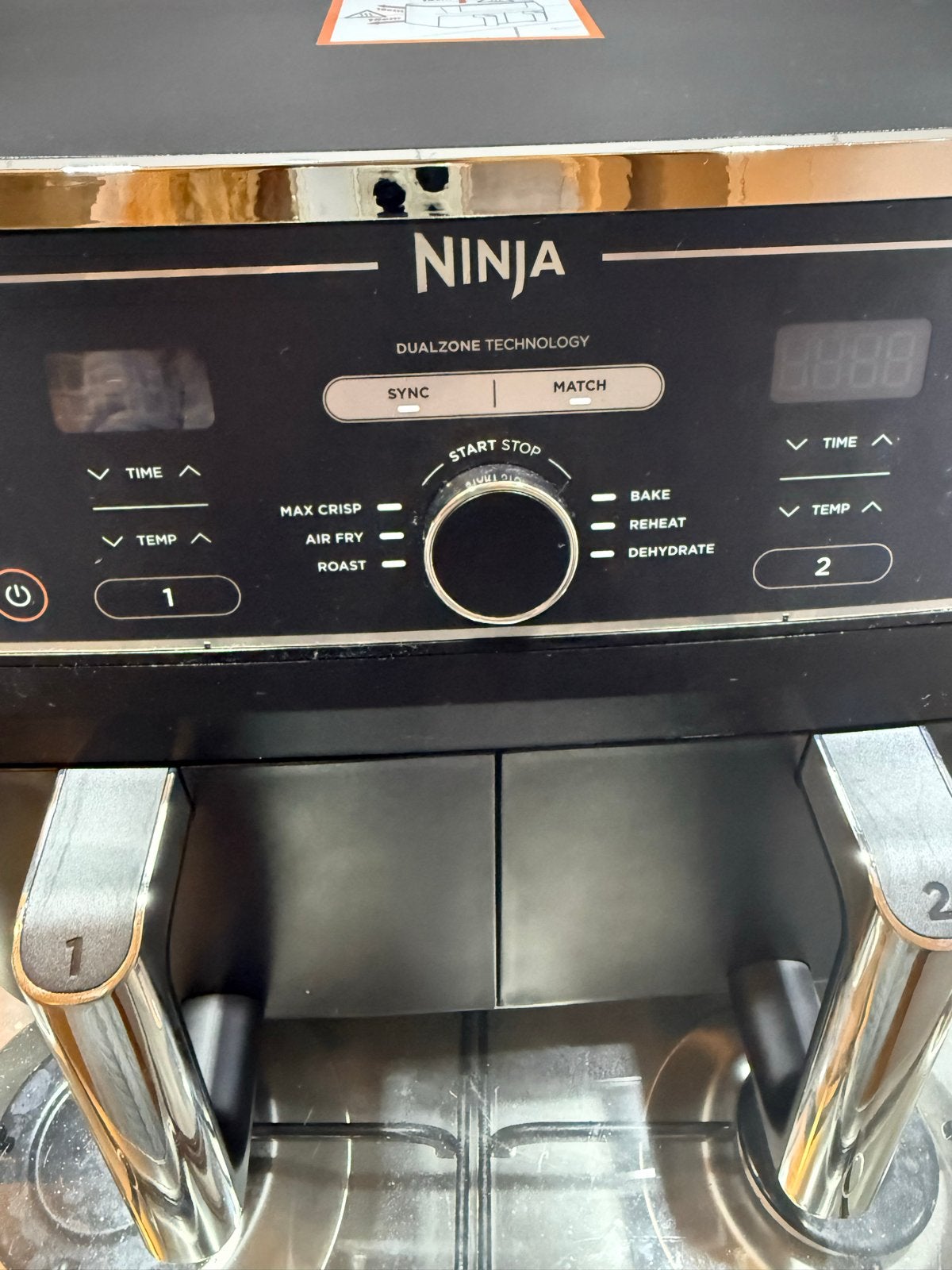 Ninja Foodi MAX Dual Zone Airfryer AF400EU - Zo goed als nie, Ophalen, Zo goed als nieuw, Airfryer, 1500 gram of meer