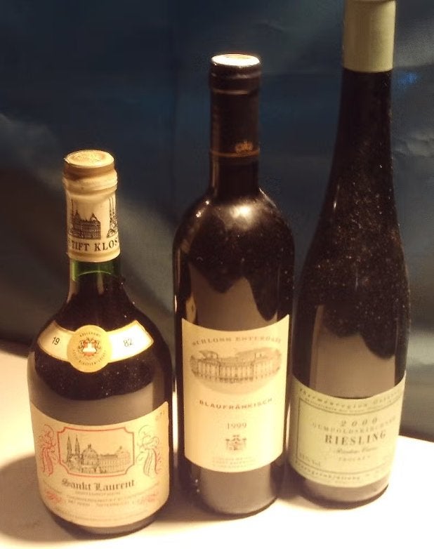 3 Oude Oostenrijkse Witte Wijnen - 1982 / 1999 / 2000, Verzamelen, Overige gebieden, Ophalen of Verzenden, Vol, Witte wijn