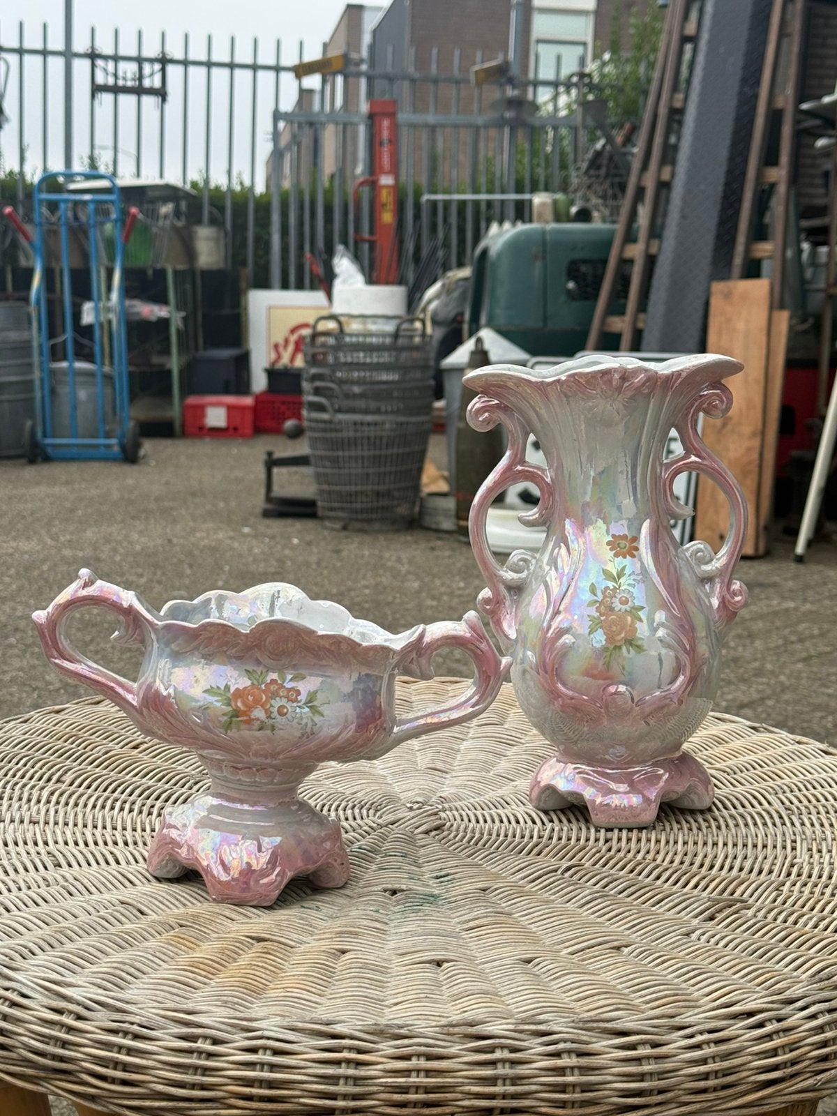 Vintage kaststel, Antiek en Kunst, Antiek | Keramiek en Aardewerk, Ophalen