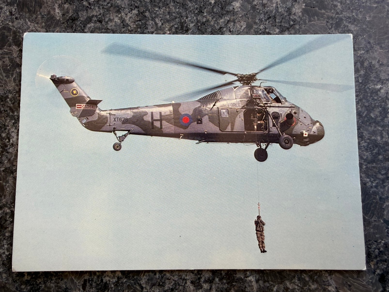 Westland Wessex HC 2 RAF Sek Kong kaart militair, Ophalen of Verzenden, Kaart, Foto of Prent