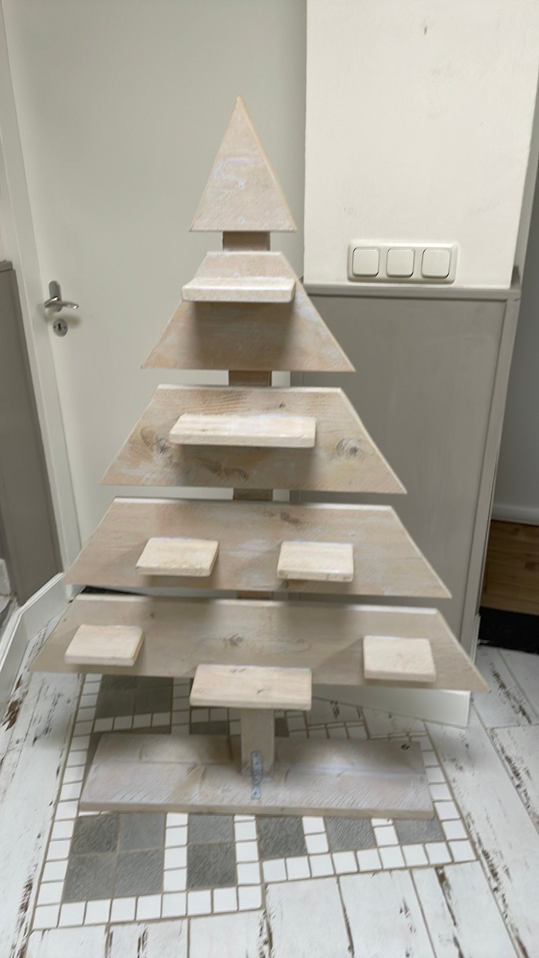 Decoratieve Houten Boom, Diversen, Kerst, Ophalen, Zo goed als nieuw