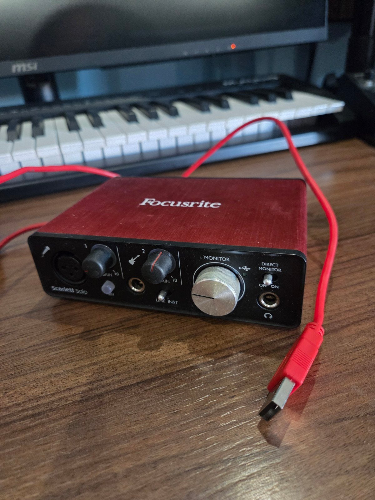 Focusrite Scarlett Solo Audio Interface, Ophalen of Verzenden, Zo goed als nieuw
