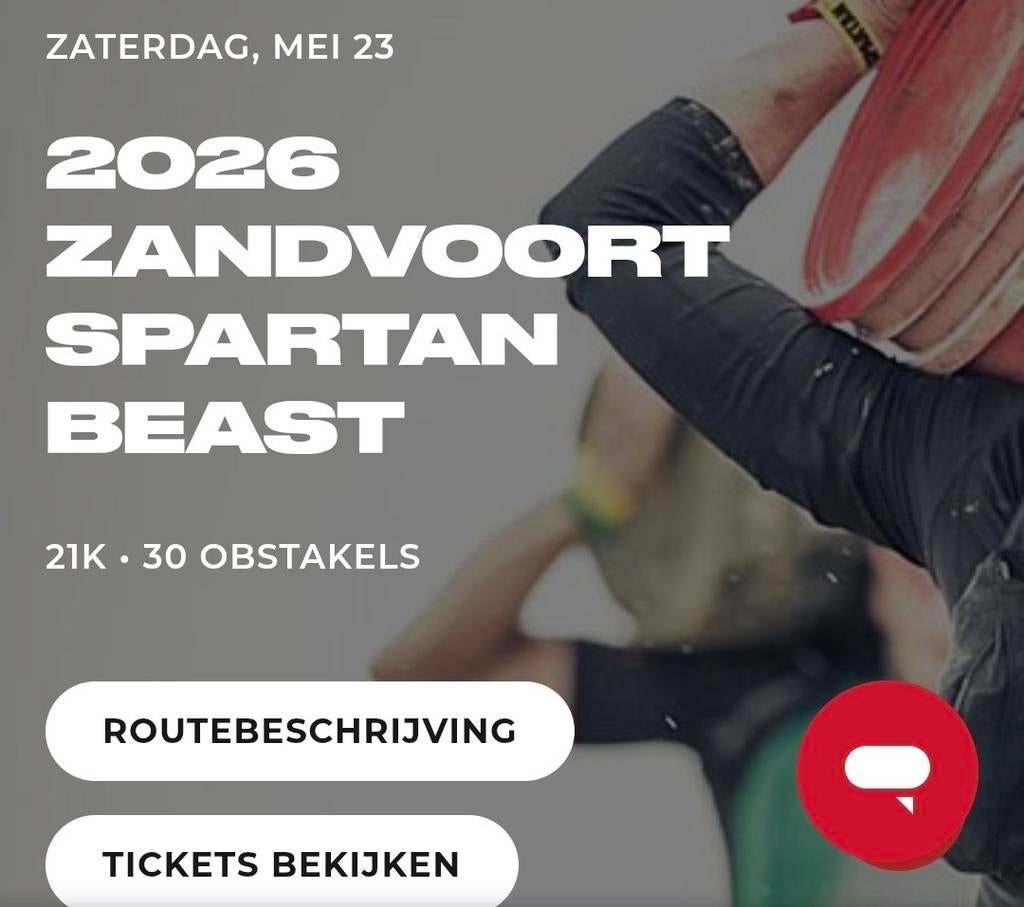 2 voor 100! "Spartan Beast 21k OCR" 23 mei 2026 Zandvoort, Tickets en Kaartjes, Sport | Overige, Twee personen, Mei