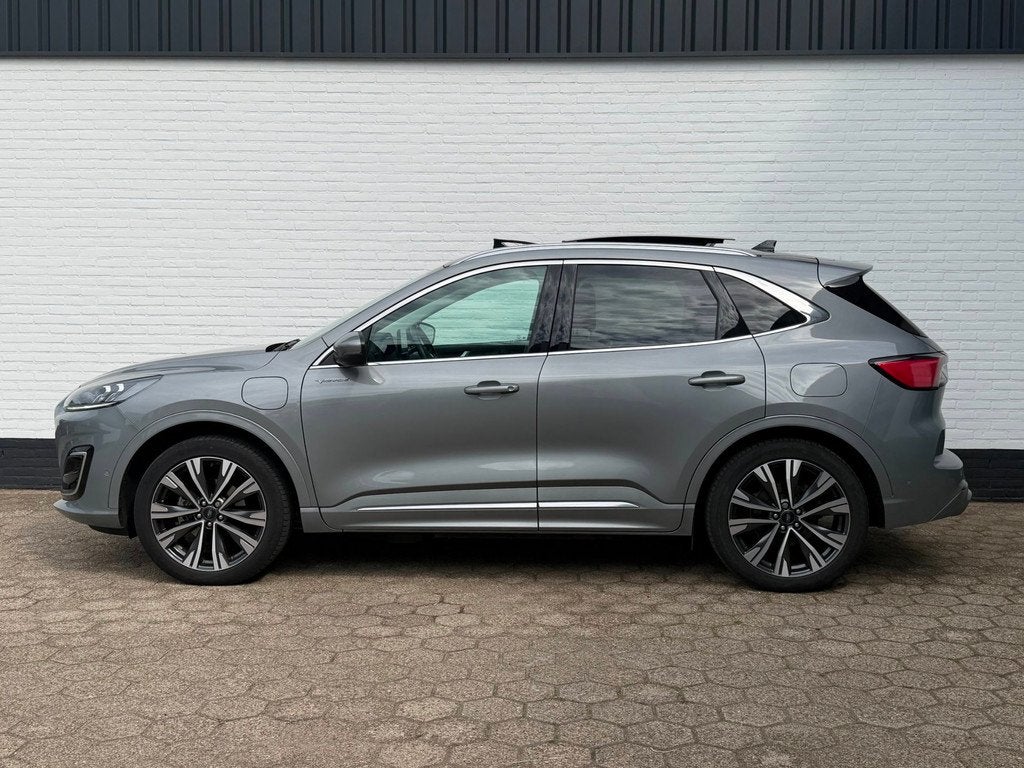 Ford Kuga 2.5 PHEV Vignale l PANO l ACC l LEDER l TREKHAAK!, Auto's, 14 kWh, Gebruikt, 4 cilinders, Bedrijf