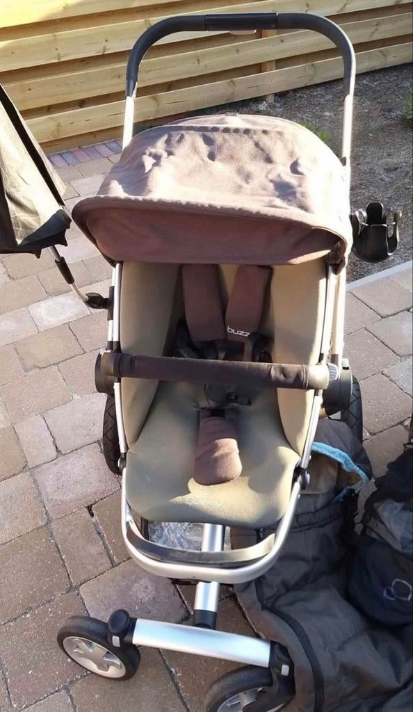 Complete Quinny Buzz 4 kinderwagen + reiswieg en accessoires, Ophalen, Gebruikt, Luchtbanden, Quinny
