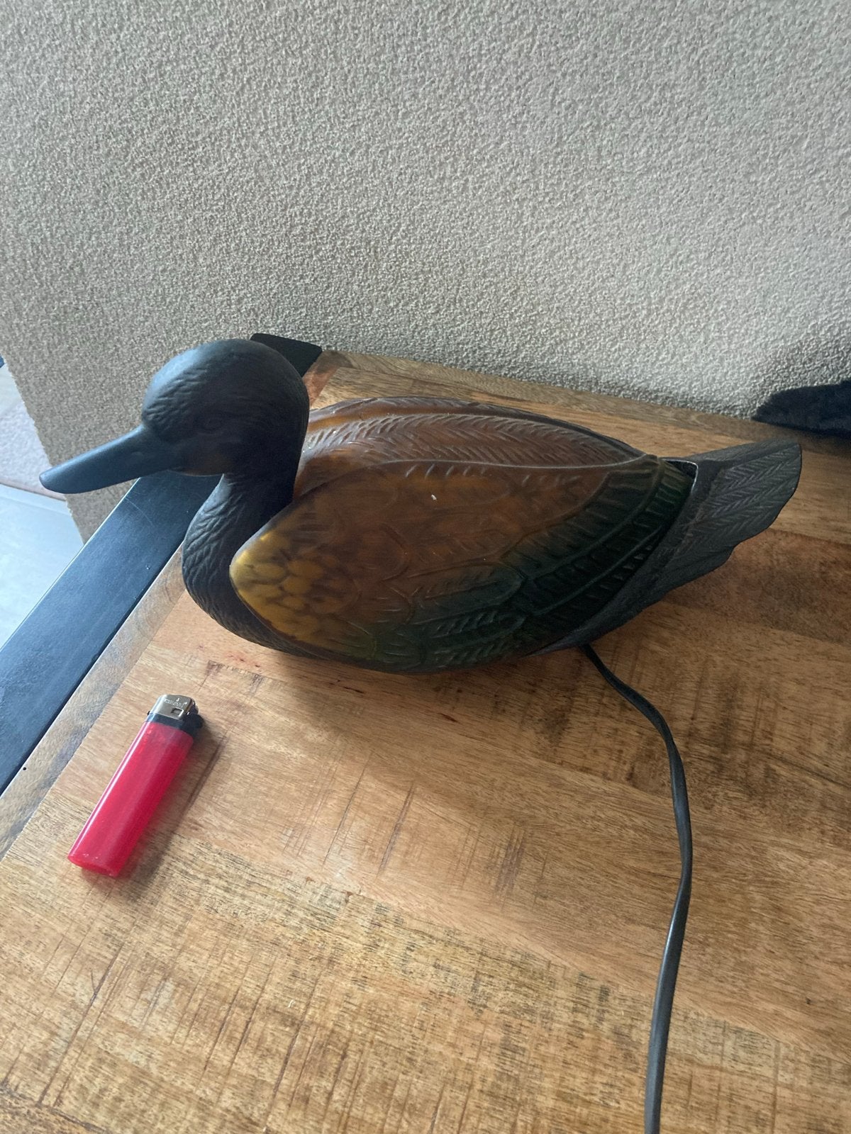 Vintage Eend Tafellamp - Sfeervolle Verlichting, Gebruikt, Overige merken, Vintage, Meerkleurig