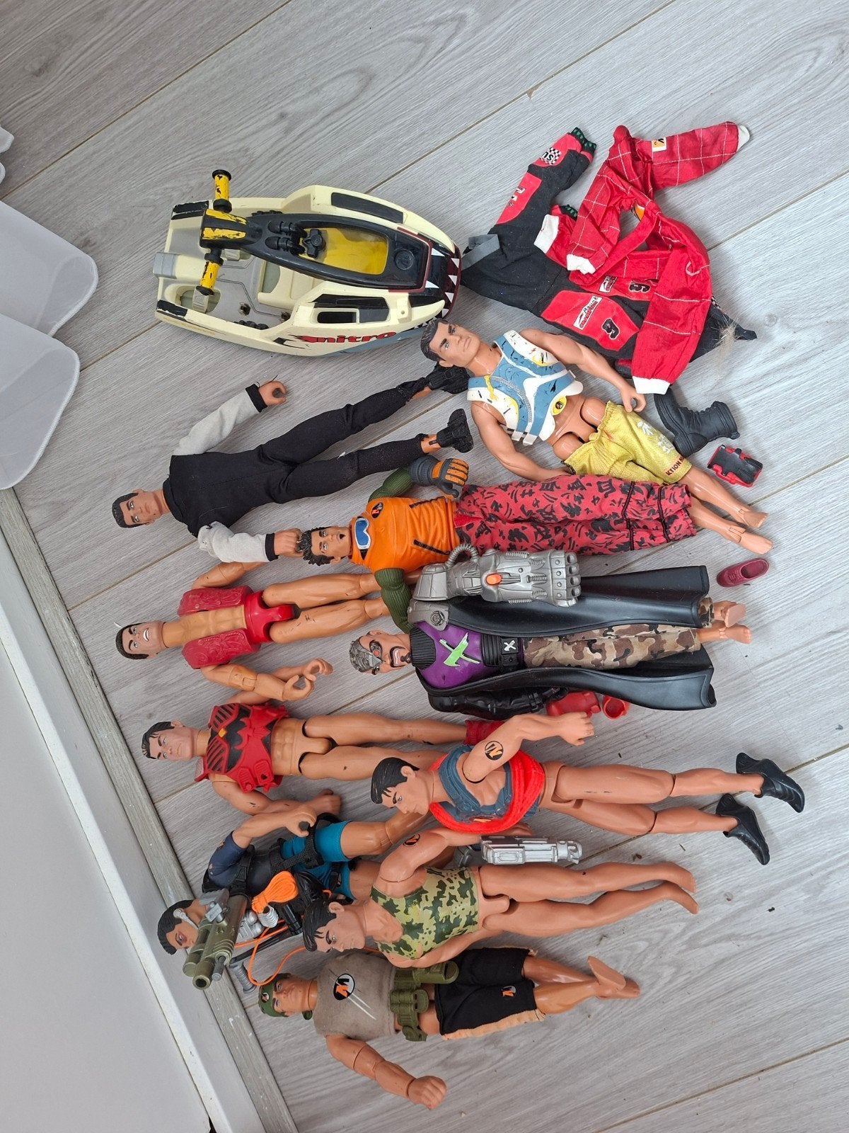10 Action Man figuren met accessoires en jetski, Kinderen en Baby's, Speelgoed | Actiefiguren, Ophalen of Verzenden, Gebruikt