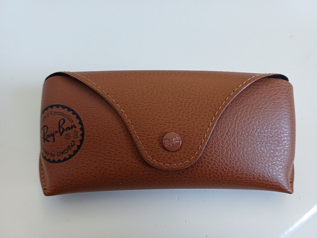 BRILLENKOKER RAYBAN Z.G.A.N. DAMES OF HEREN, Ophalen of Verzenden, Zo goed als nieuw, Bruin, Ray-Ban