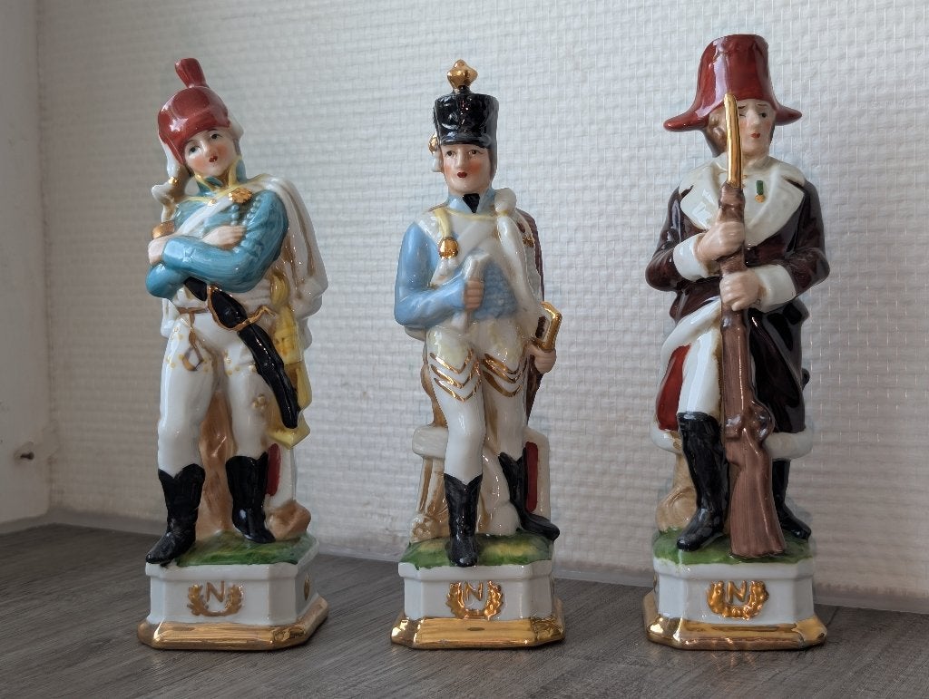 Antieke porseleinen soldaten Napoleon - Thüringen ca. 1930, Ophalen of Verzenden