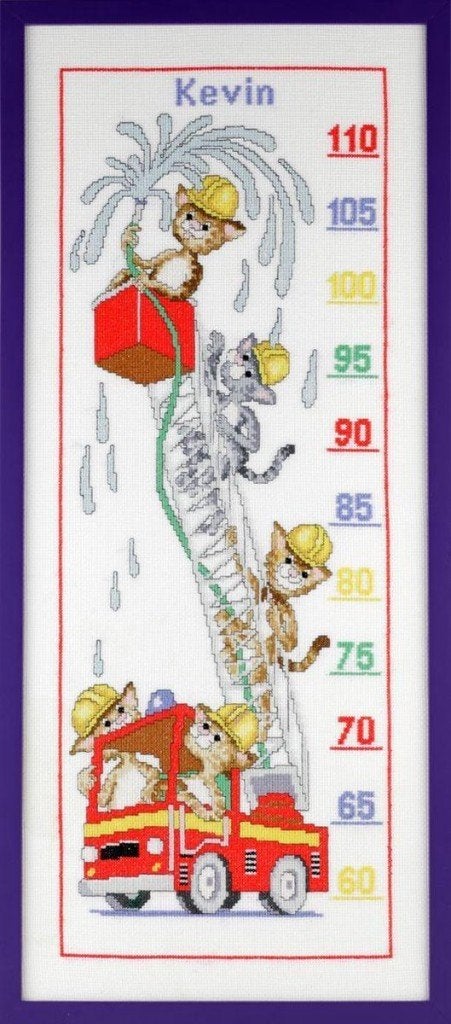 Borduurpakket Groeimeter brandweer 223761, ., Nieuw, Ophalen of Verzenden, .