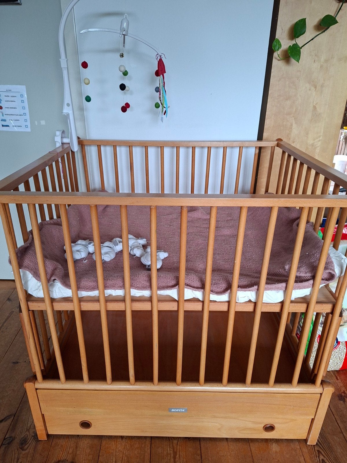 Retro Bopita inklapbaar, houten box met 2 Hoogtes, Kinderen en Baby's, Ophalen, Gebruikt, Overige typen