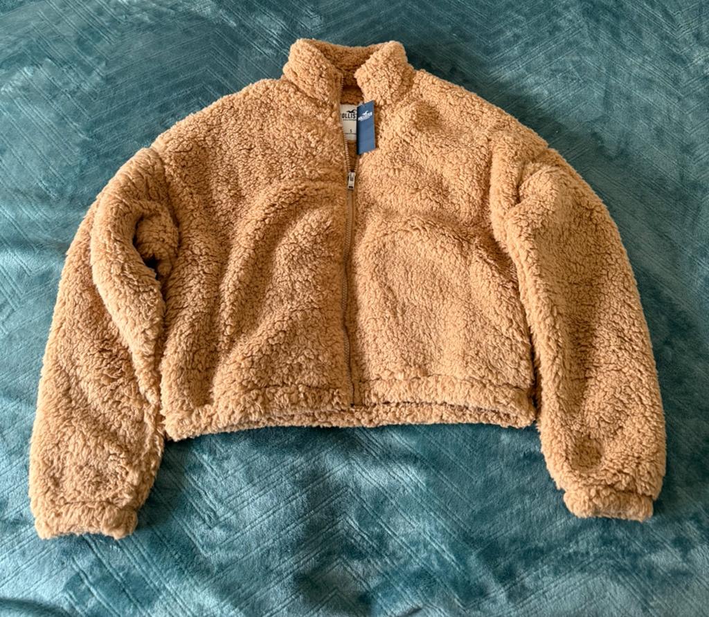 Hollister Co. Fuzzy Teddy Jacket, Ophalen of Verzenden, Nieuw, Maat 36 (S)