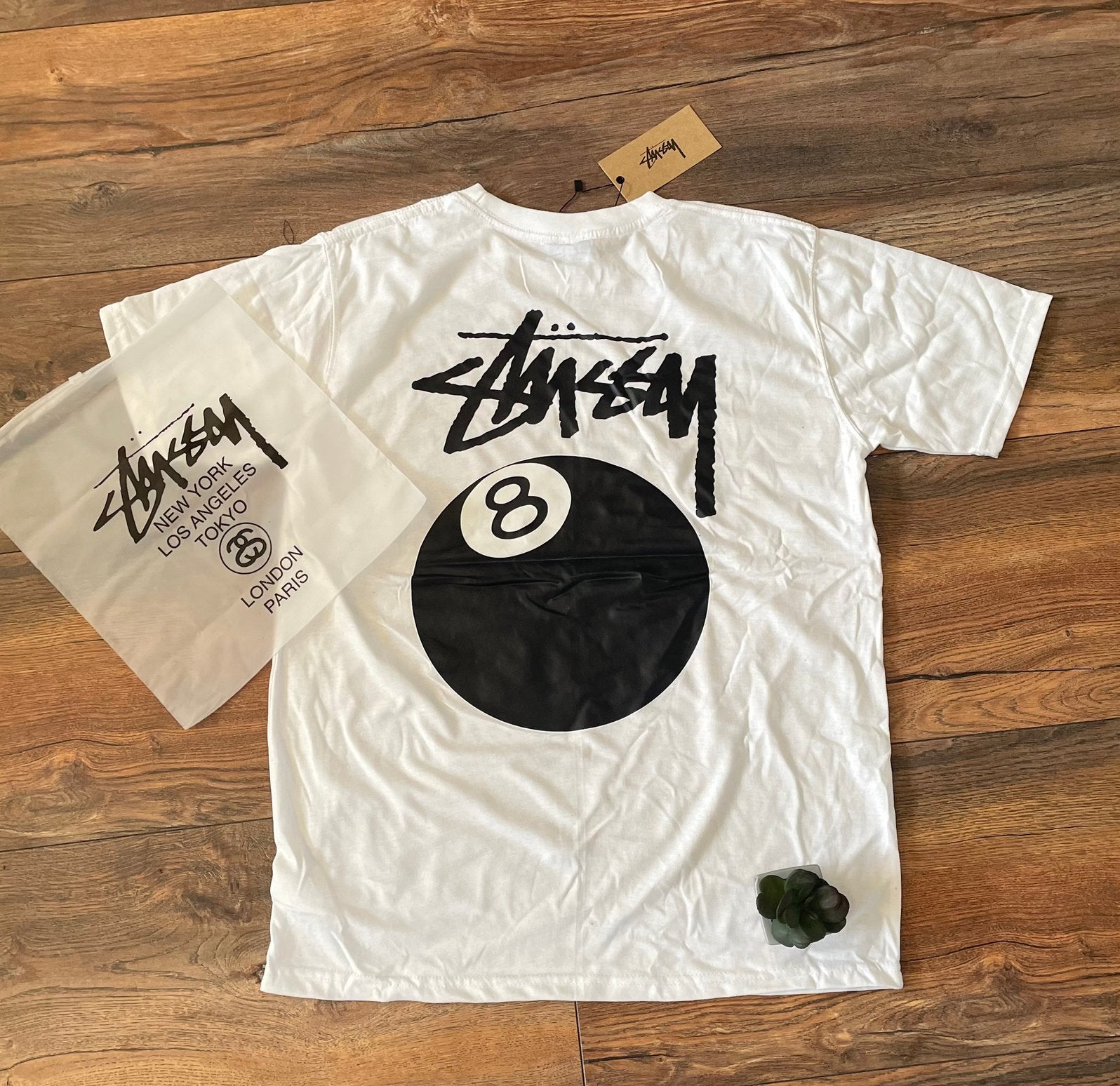 Stussy 8 ball Size M/L, Ophalen of Verzenden, Nieuw, Maat 48/50 (M), Wit