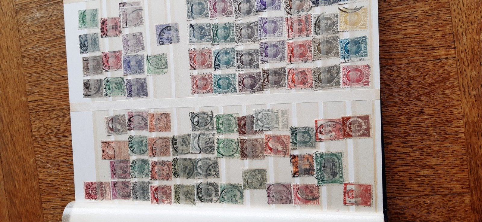 Verzameling Belgische  postzegels  in, Met stempel, Verzenden, Frankeerzegel, Gestempeld