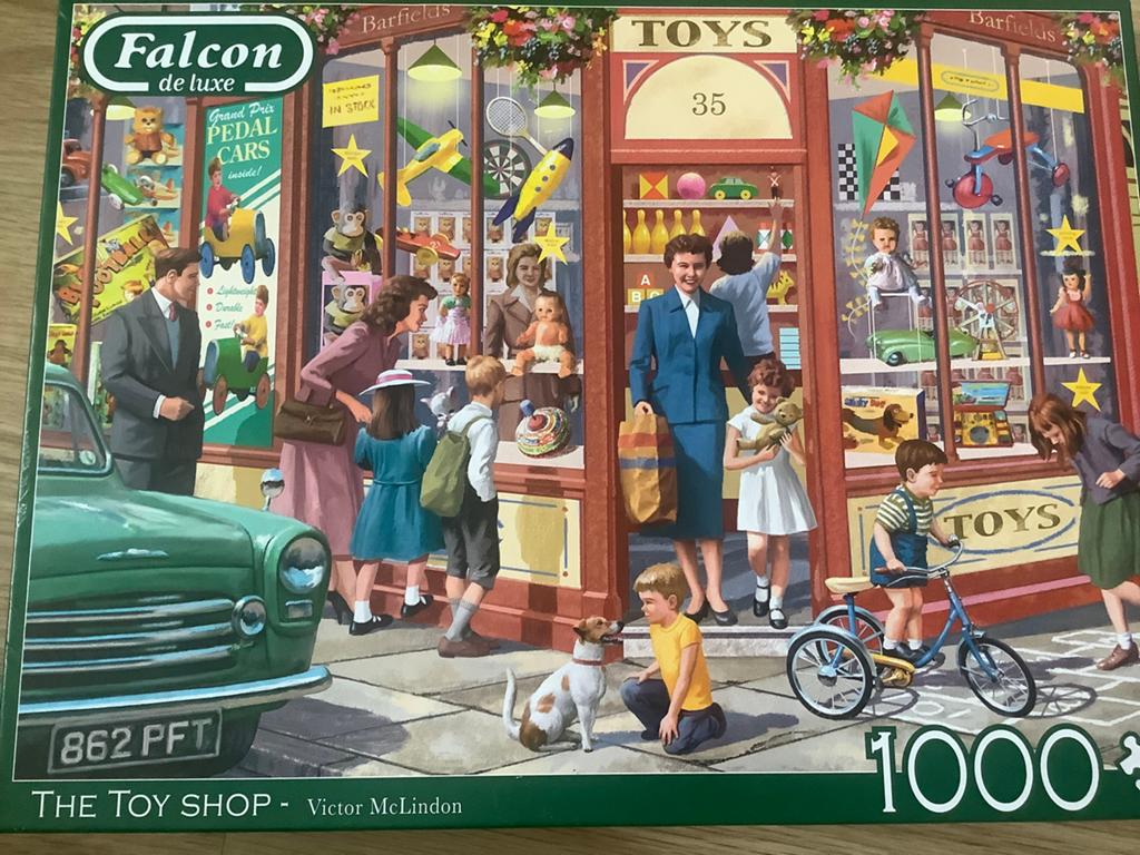 Falcon puzzel 1000 stukjes The Toy Shop, Ophalen, 500 t/m 1500 stukjes, Zo goed als nieuw, Legpuzzel