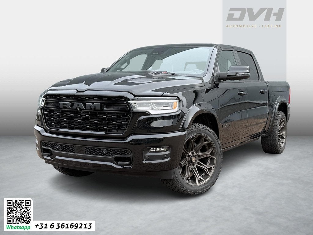 Dodge Ram 1500 3.0L SST H.O. 540PK Limited Night CrewCab 4x4, Auto's, Dodge, Automaat, Gebruikt, 2993 cc, Zwart