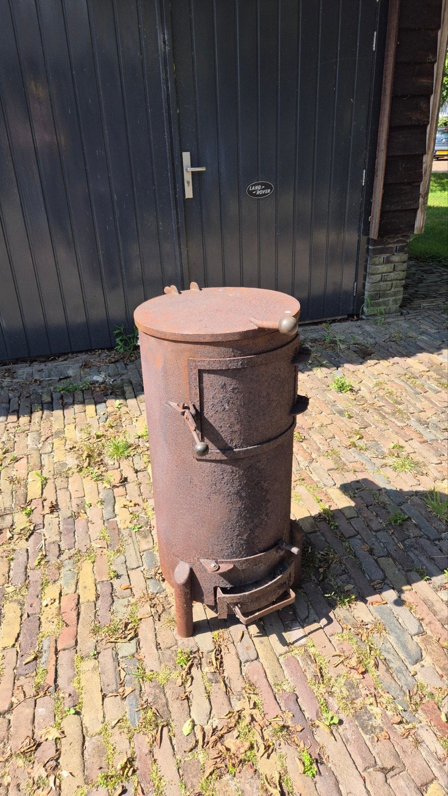 houtkachel vuurton, Tuin en Terras, Ophalen