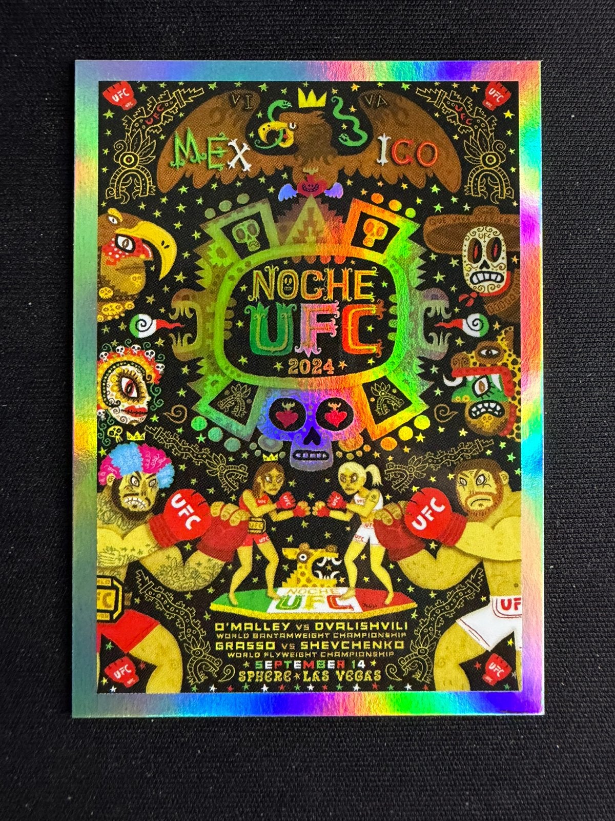 UFC Noche Poster Card Topps NOW, Ophalen of Verzenden, Zo goed als nieuw, Vechten, Vanaf 16 jaar