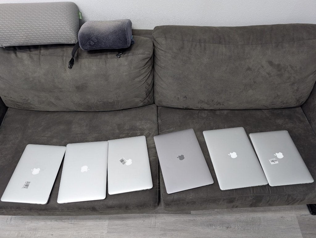 Partij Apple MacBooks Pro & Air - 5 stuks Werkend, Computers en Software, Apple Macbooks, Gebruikt, MacBook Pro, 13 inch, Onbekend