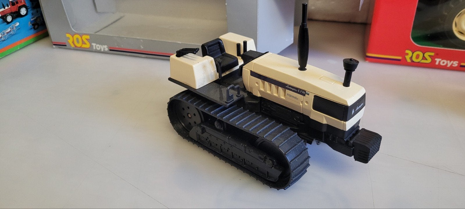ROS Lamborghini C 774 rups trekker 1/25, Ophalen of Verzenden, Zo goed als nieuw, Tractor of Landbouw