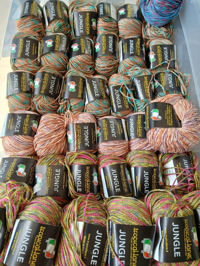 Op = Op Tropical Lane Jungle - 62% korting, Hobby en Vrije tijd, Breien en Haken, Italie, Tropical lane, Breien of Haken, Nieuw