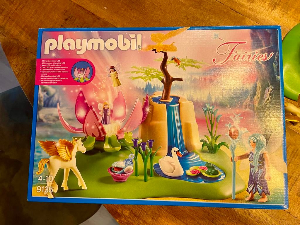 Playmobil Fairies Betoverde weide met feeënbaby’s en lampje, Ophalen, Zo goed als nieuw, Complete set