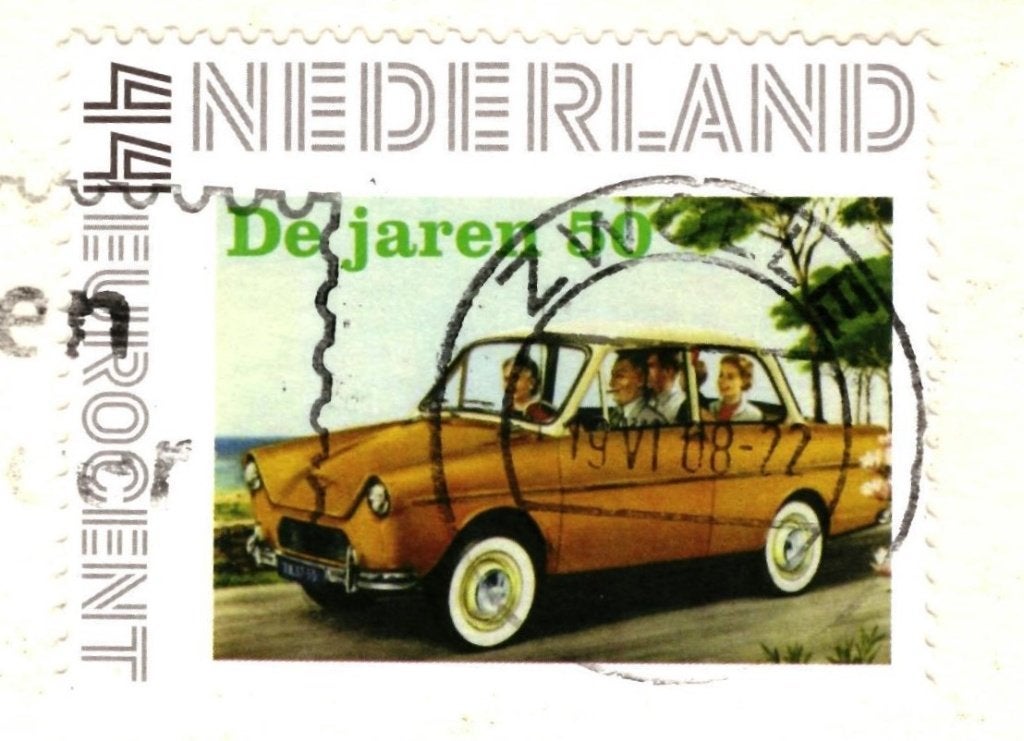 988456 Bourtange  880 Gr Daf postzegel Gelopen mooie zegel, Ophalen of Verzenden, 1980 tot heden, Gelopen, Groningen