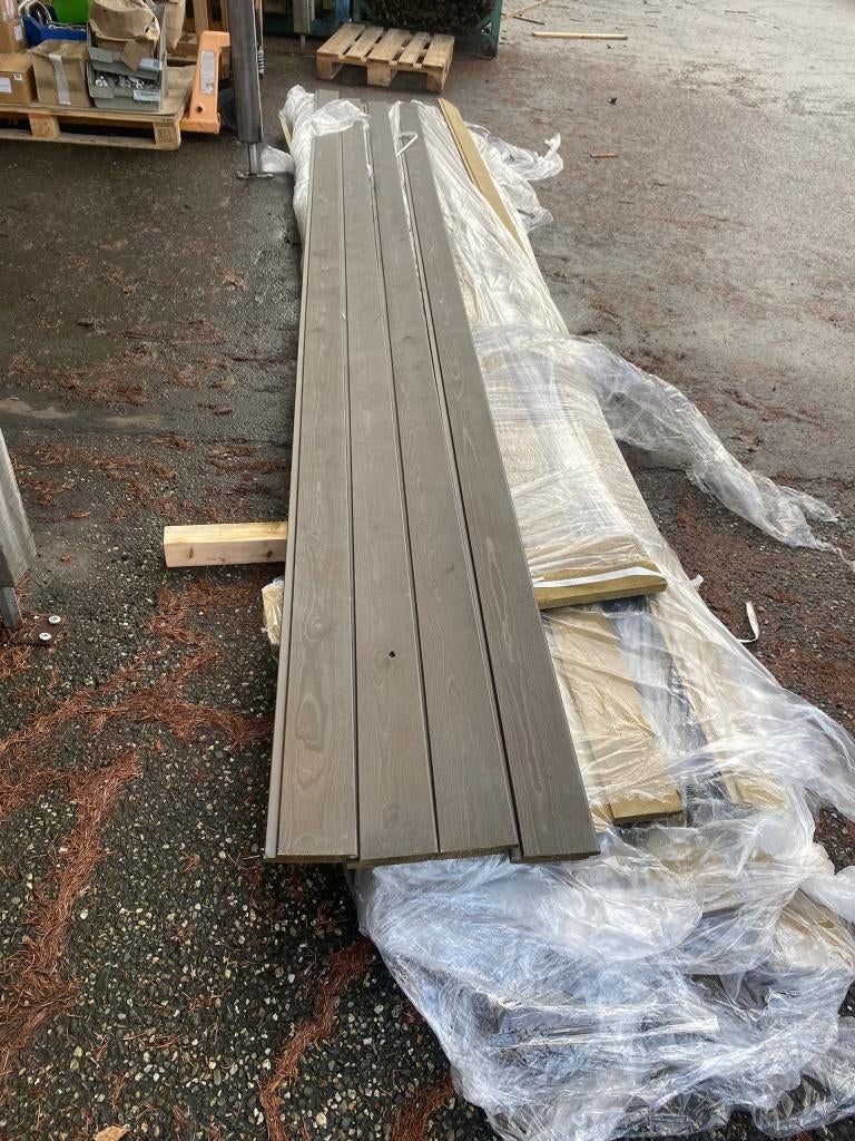 channelsiding planken 19x145 450cm nr. 639, Ophalen, Zo goed als nieuw, 250 cm of meer, Planken