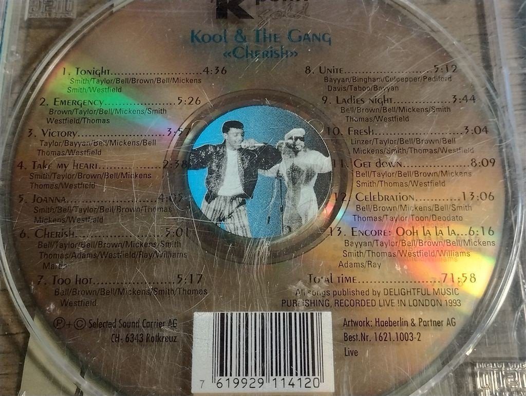 Kool & The Gang - Cherish [K Point Gold], Ophalen of Verzenden, Zo goed als nieuw